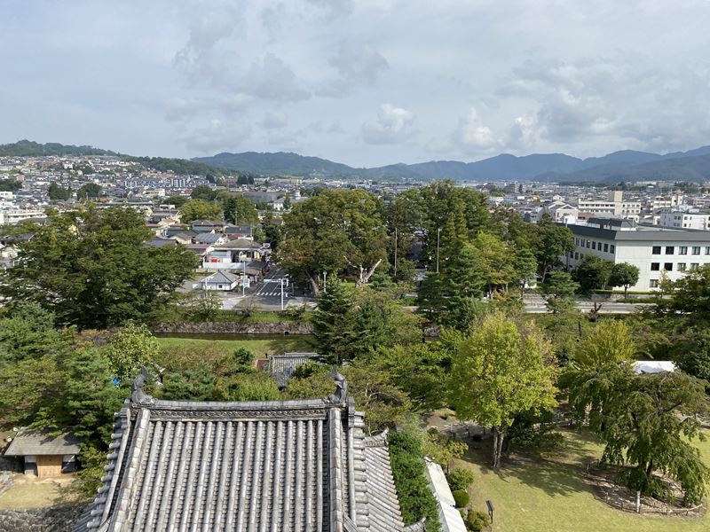 松本城天守からの眺め